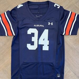 LG Kids Navy and Orange Sports Jersey Auburn Jersey